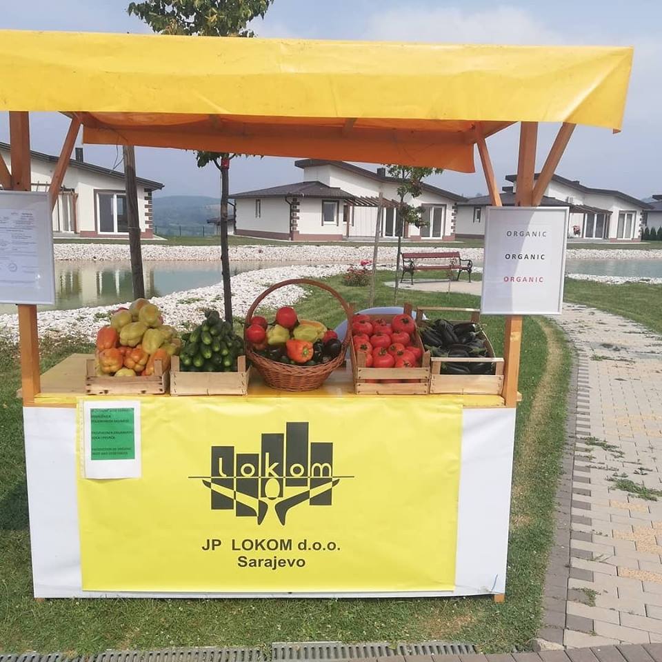 Organski proizvodi sa poljoprivredno edukativnog poligona Mojmilo - JP "Lokom'' na sajmu Sarajevo Resort Osenik