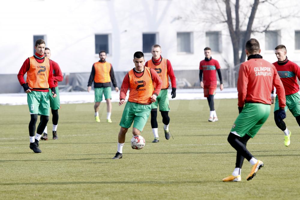 Fudbaleri Olimpika obavili trening u centru Safet Zajko
